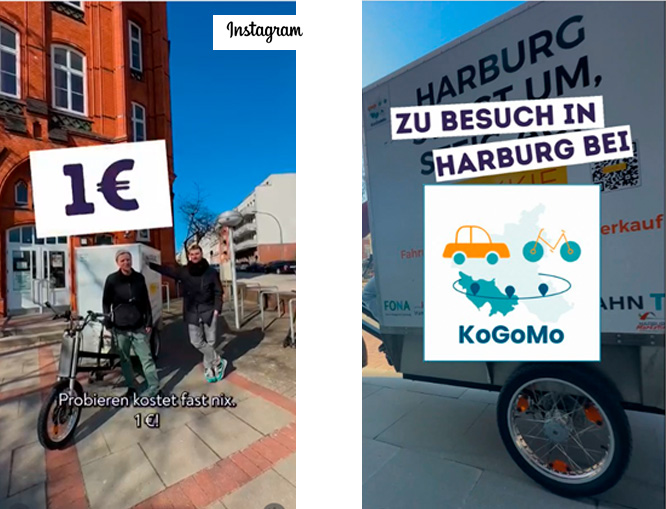Videoaufnahme auf Instagram